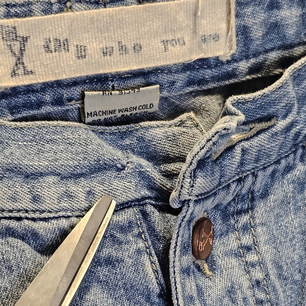 GX Vintage 90s Y2K Know Who You Are Jeans 30x30 Carpenter Baggy Wide Leg Jeans - Picture 4 of 15